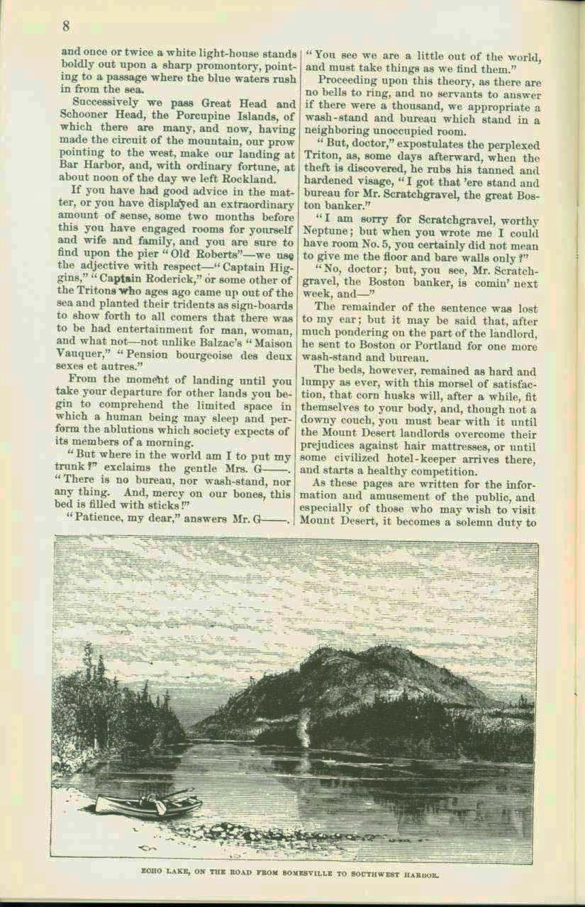 Mount Desert, 1872: an early history of the Maine island that is now Acadia National Park. vist0029d